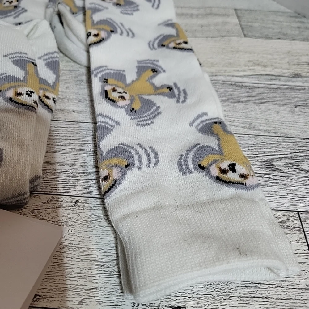 Women's‎ Snow Monkey Slouth Knee High Socks Xhilaration Size 4-10 NWT Set Of 2